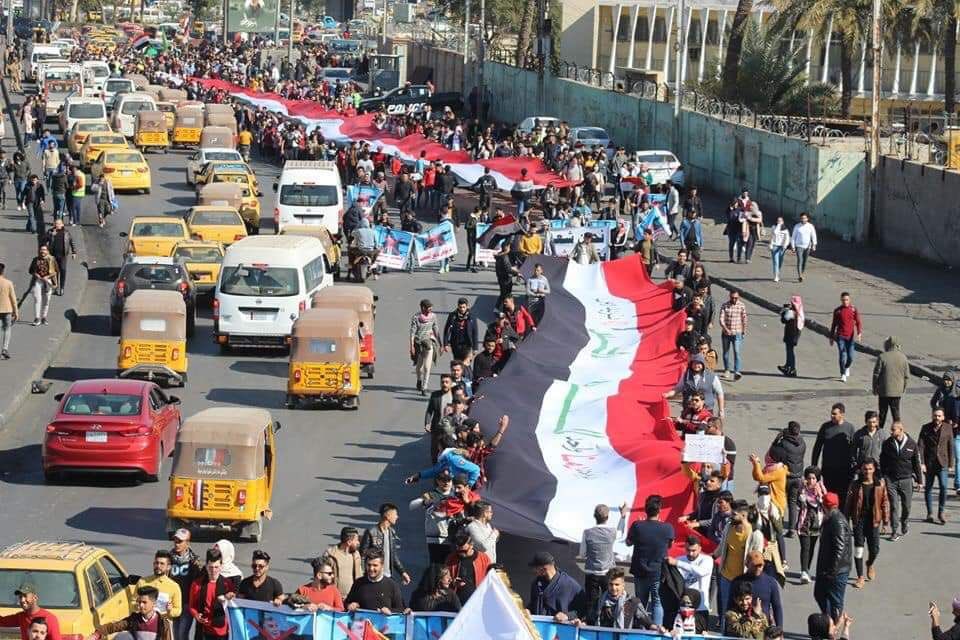 Icssiproject's tweet photo. Students of #Iraq renew their strike and say their words in the rejection of appointing Mohammed Tawfeek Allawi as the new prime minister.
#Baghdad, #Babylon, #Simawa, #Karbalaa, #Muthana, #Diwaniyah, #Nassriyah, #Basrah, #Najaf
#WITH_IRAQIS https://t.co/u9lEjHYH1s