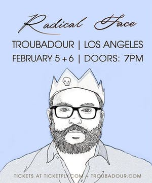 RT + follow to win a pair of tickets to <a href="/RadicalFace/">Radical Face</a> on 2/5 at <a href="/theTroubadour/">Troubadour</a>!