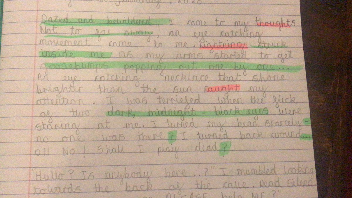 We’ve been thinking about how to build atmosphere and create a character. What do you think <a href="/MrsEvans67/">Claire Evans</a> ?