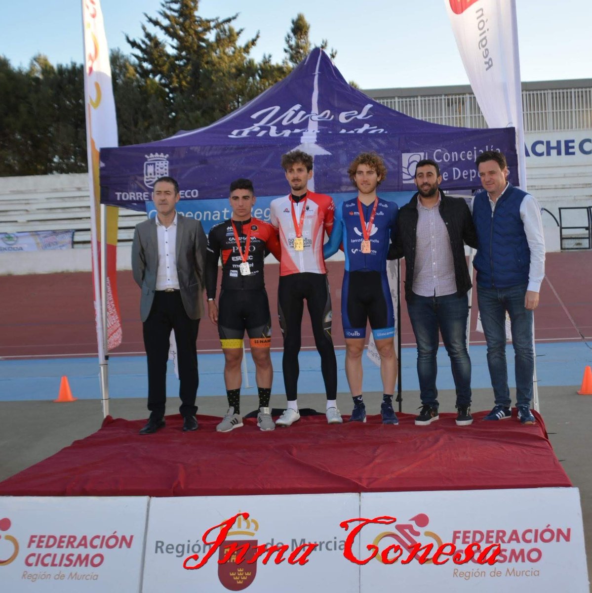 CCLaPalmaCT's tweet photo. Balance de nuestros chicos en #CampMurciaPista:

#EliteSub23

🚴🏼‍♂️ @jmgarcia_so
🥇 Puntuación
🥇 Persecución

🚴🏼‍♂️ @jonathantoro01
🥇 Scratch
🥉 Persecución

🚴🏼‍♂️ @CristianToro_99
🥈 Puntuación
🥈 Scratch

#Junior

🚴🏼‍♂️ @PedroIzquierdoC
🥈 Puntuación
🥈 Scratch

🚴🏼‍♂️🚴🏼‍♂️🚴🏼‍♂️🚴🏼‍♂️
🥉 Pers. Equipos https://t.co/vXR0ZW24K5