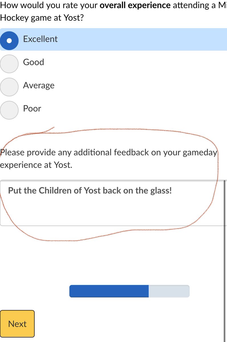 MayorofYost's tweet image. Received my @umichhockey season ticket survey today.
@ChildrenOfYost - I got you fam! #OnTheGlass