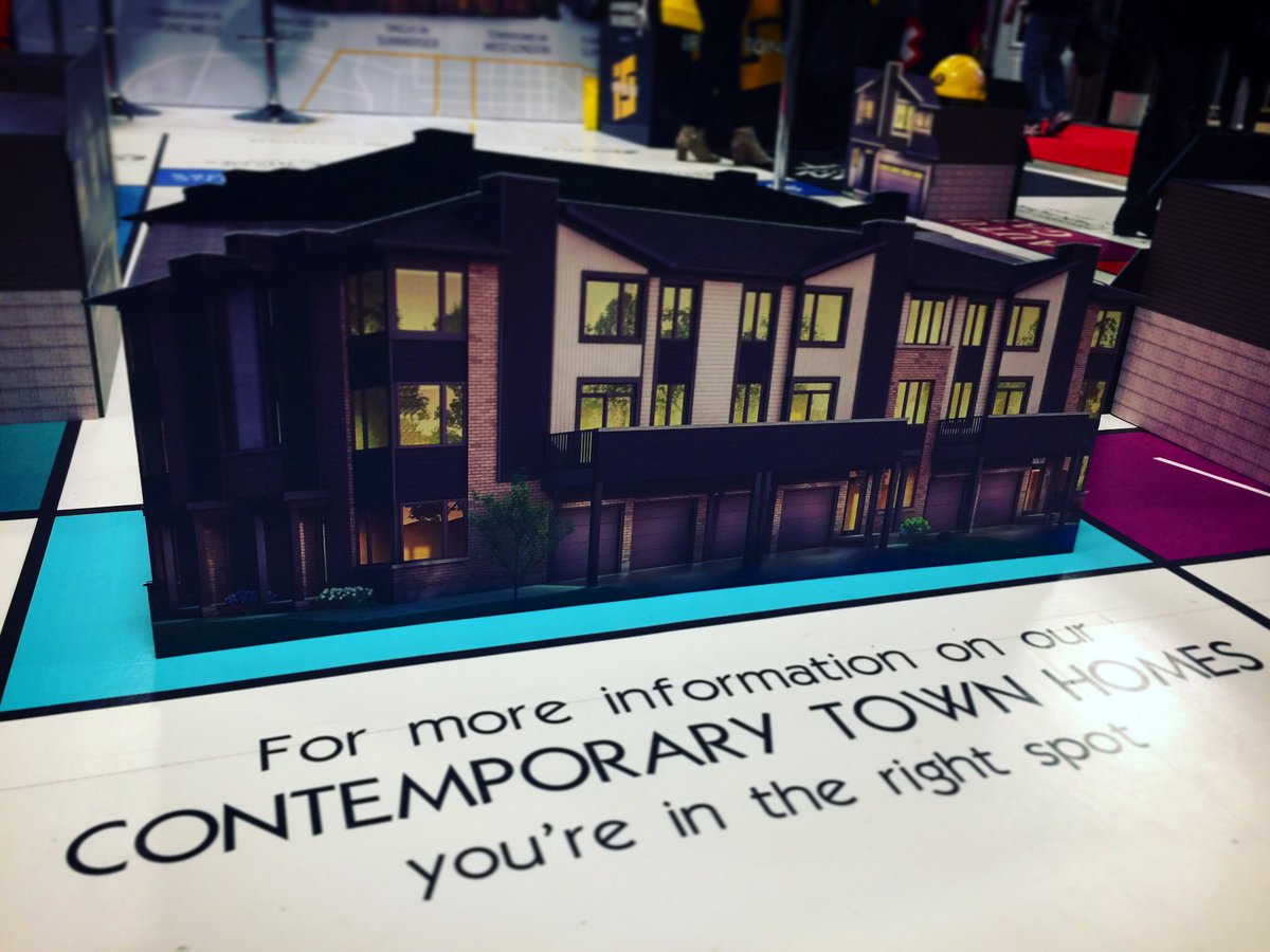 JACK1023ldn's tweet photo. NOTE: Not actual size of @IronstoneBuilt Contemporary Town Homes. 🏡 #LSHS2020 #LdnOnt https://t.co/wu8pGxV4QA