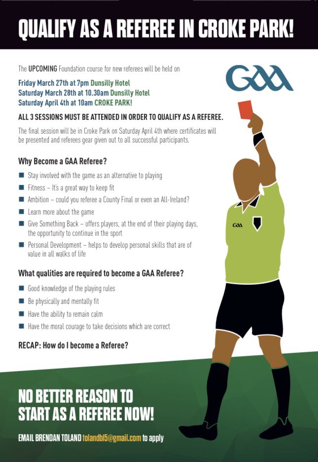 gaa referee gear