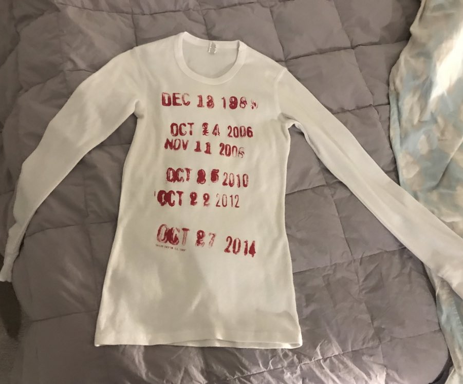 mermaidarling's tweet photo. @taylorswift13 
Does anyone recognize this #taylorswift thermal long sleeve  associated with 1989 album?  I cannot find anything else online to compare it to.  It’s in new condition- I know some #swiftie out there would want to have it.  Any information is certainly appreciated! https://t.co/Sk91tGKaDK