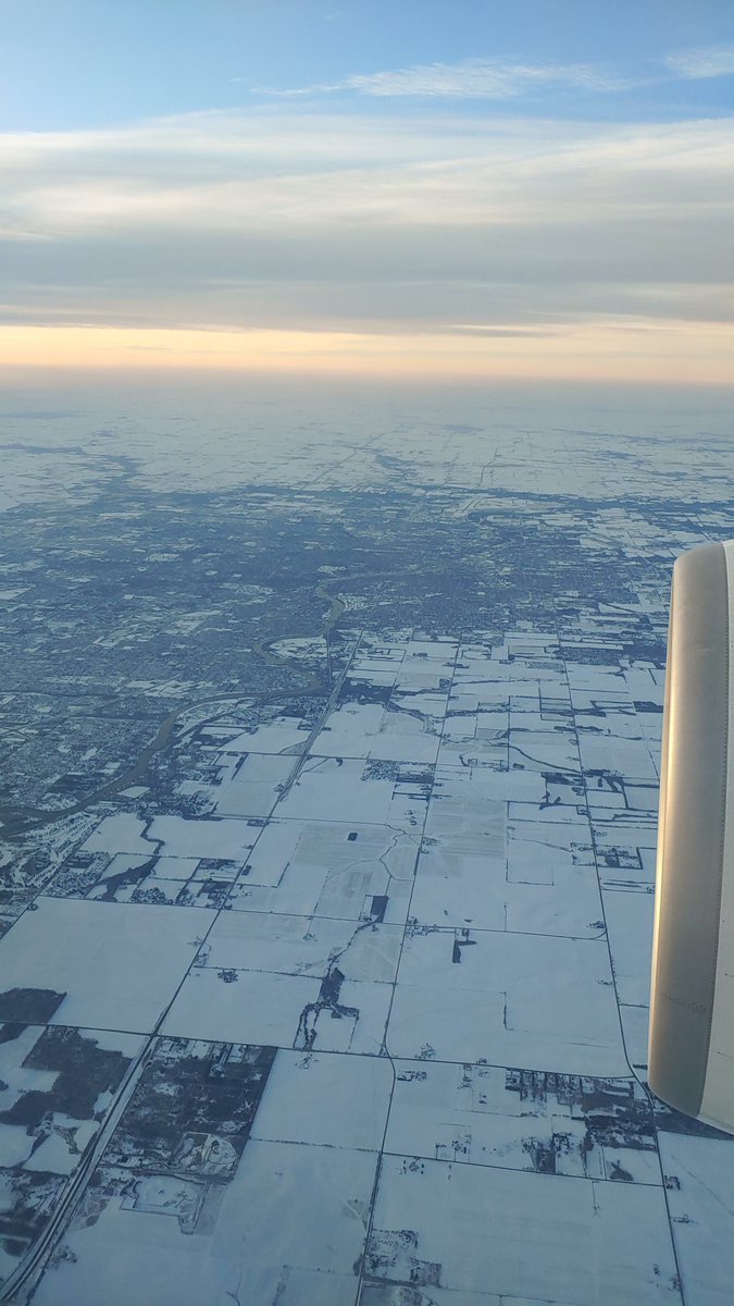 Chicago view from flight