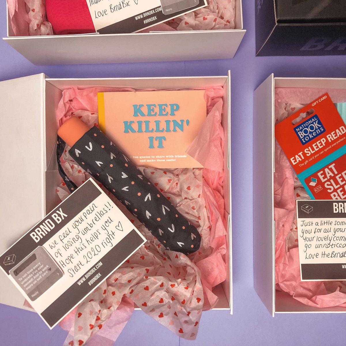 BrndBx's tweet photo. 👀coming to a letter box near you 💌 we appreciate all your lovely comments &amp; everyone that has entered to win a Brnd Bx over the last three years❣️we see all your lovely messages &amp; love sending little surprise boxes🤫 stay tuned for another giveaway very soon, love #BrndBx ❤️ https://t.co/ACZlD31Bfy