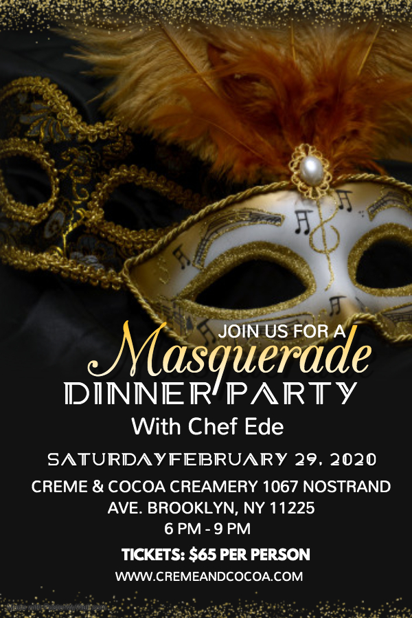 Mardi Gras:  Masquerade Dinner Party