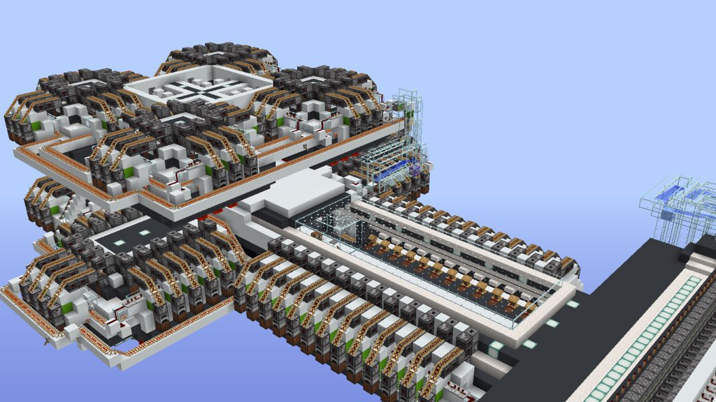 minecraft trade hall design