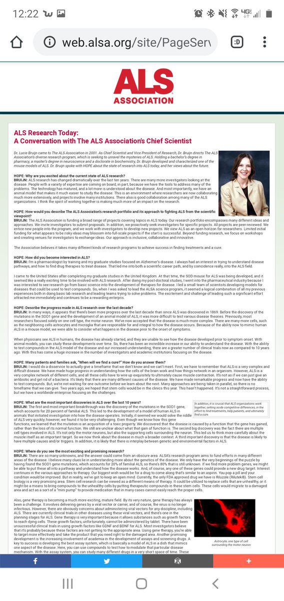 als_now's tweet photo. Regarding stem cells, ALSA has been ALL TALK and no action! This 2012 (ish) ALSA piece clearly explains astrocytes, microglia, and explains how NurOwn modulates ALS. So, do we STILL think this all isn't personal? It is. @NUROWN @ALS @alsassociation @ENDALS https://t.co/dvM2rDkGFb https://t.co/DjDj14X1Wb