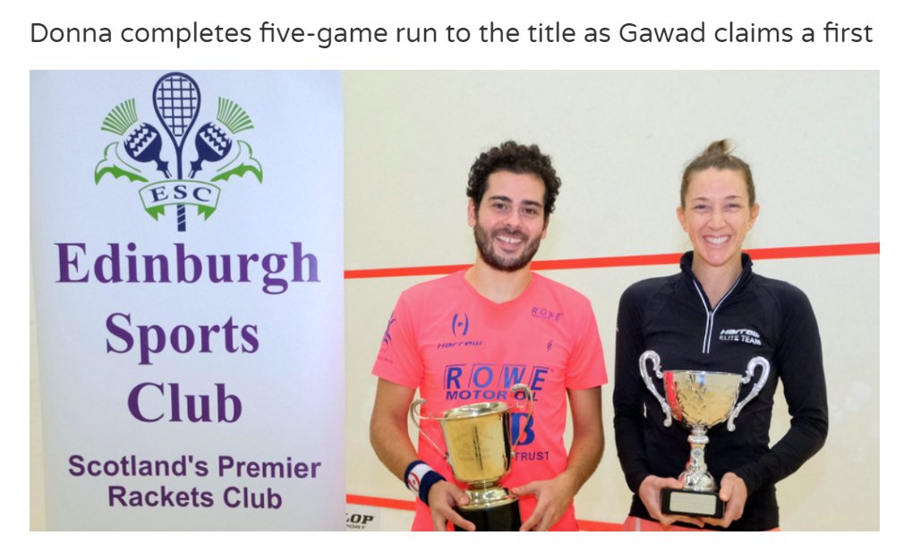 Finals Report :  <a href="/Donnasquash/">Donna Lobban (Urquhart)</a> completes five-game run as <a href="/karimabdelgawad/">Karim Abdel Gawad</a> claims a first #esco title ...

edinburghopensquash.com/post/190609158…