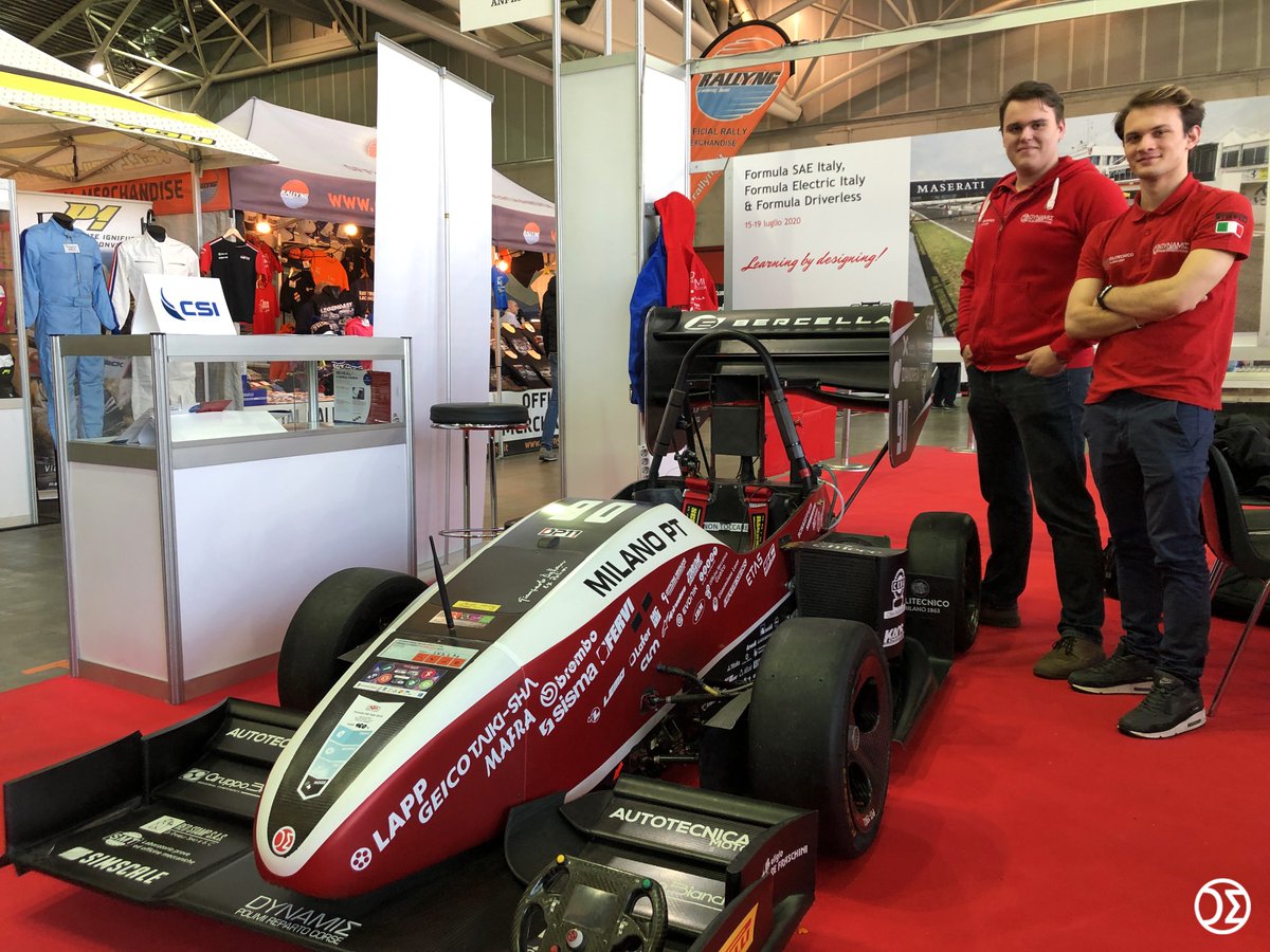dynamisprc's tweet image. During these days we attended the #Automotoracing2020 in #Torino
Thanks to @ANFIA_it  for inviting and hosting us at their stand, with our colleagues from @squadracorse 

#ForzaDynamis #FormulaStudent #Motorsport #FSAE #Automotoracing #PoliMi #Milano #AMR20 #Racing #University