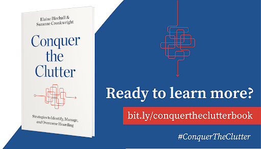 elainebirchall's tweet image. Are you ready to learn how to take back control of your life? Pick up #ConquertheClutter to learn what you need to overcome #hoarding: hoarding.ca/book/