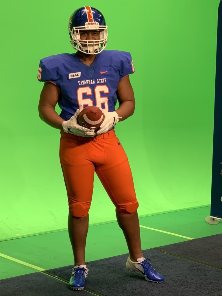 Jacobisims2's tweet photo. “Final” Official Visit Saturday went something like this..@RecruitGeorgia @SavannahStateFB @therrellfball @CoachNateBaker @BigFaceSportss @Godswarrior1993 https://t.co/br06Rd39dt