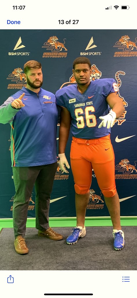 Jacobisims2's tweet photo. “Final” Official Visit Saturday went something like this..@RecruitGeorgia @SavannahStateFB @therrellfball @CoachNateBaker @BigFaceSportss @Godswarrior1993 https://t.co/br06Rd39dt