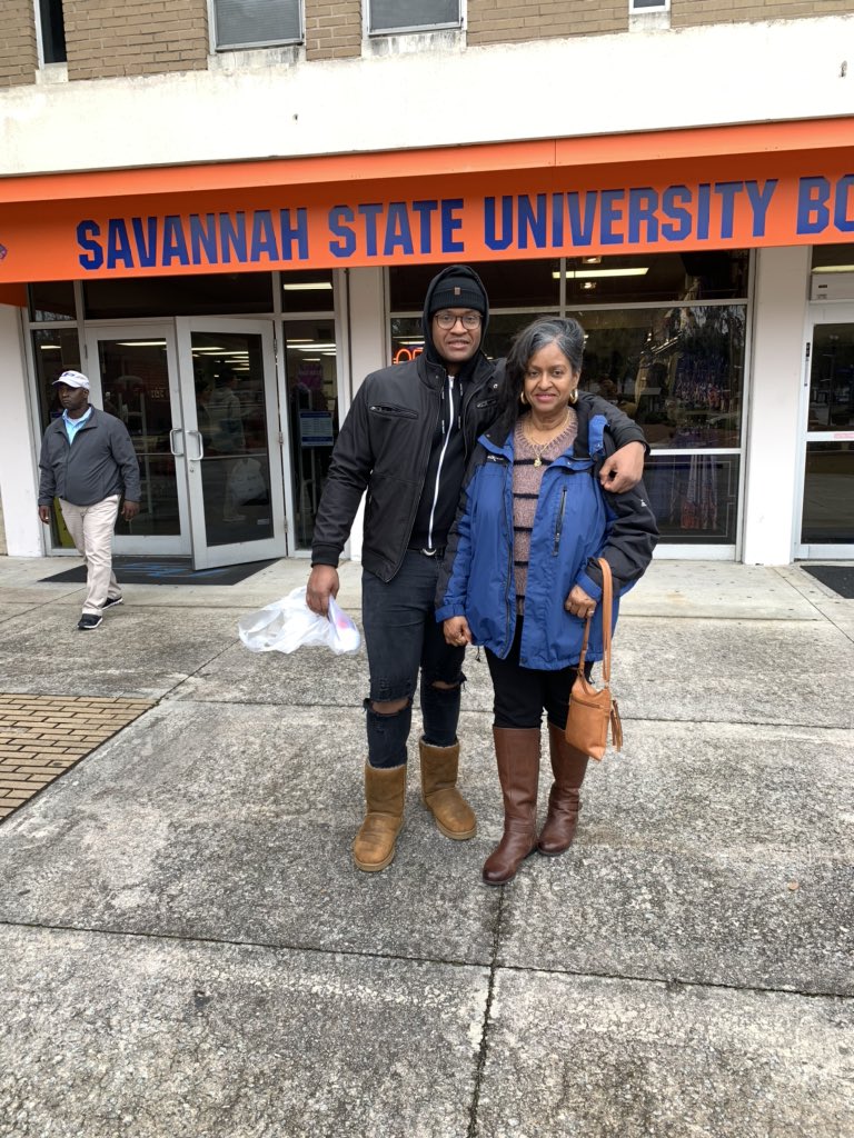 Jacobisims2's tweet photo. “Final” Official Visit Saturday went something like this..@RecruitGeorgia @SavannahStateFB @therrellfball @CoachNateBaker @BigFaceSportss @Godswarrior1993 https://t.co/br06Rd39dt