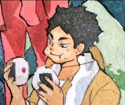 Just let him eat Onigiri