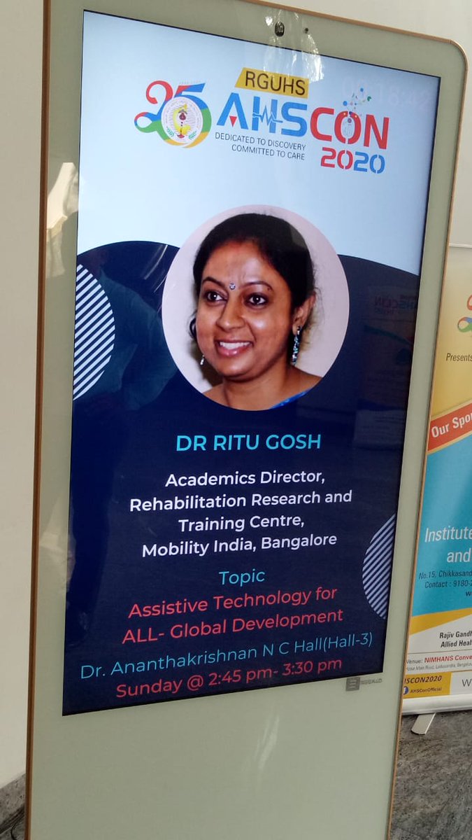 RituGho10326642's tweet photo. Delighted to give talk today on #ATforall #globaldevelopment #relevanceinIndia. Over 2000 participants are attending the conference. #mobilityin #AHScon2020 https://t.co/cYUgudpuc2