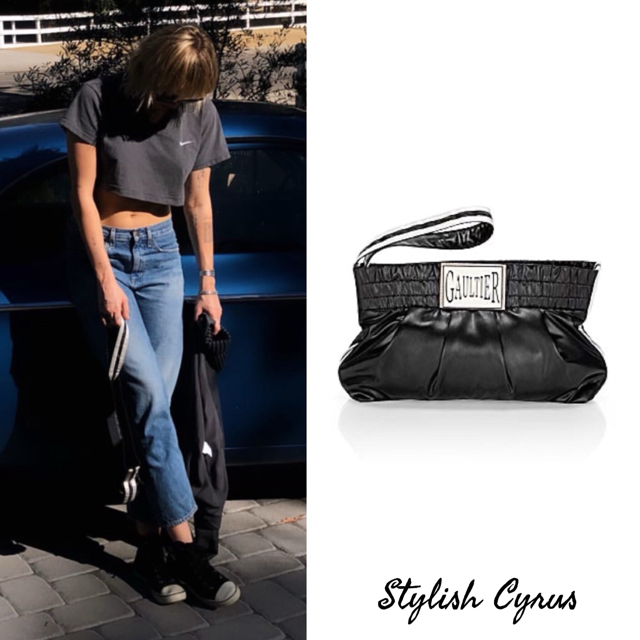 90s Jean Paul Gaultier boxing shorts bag