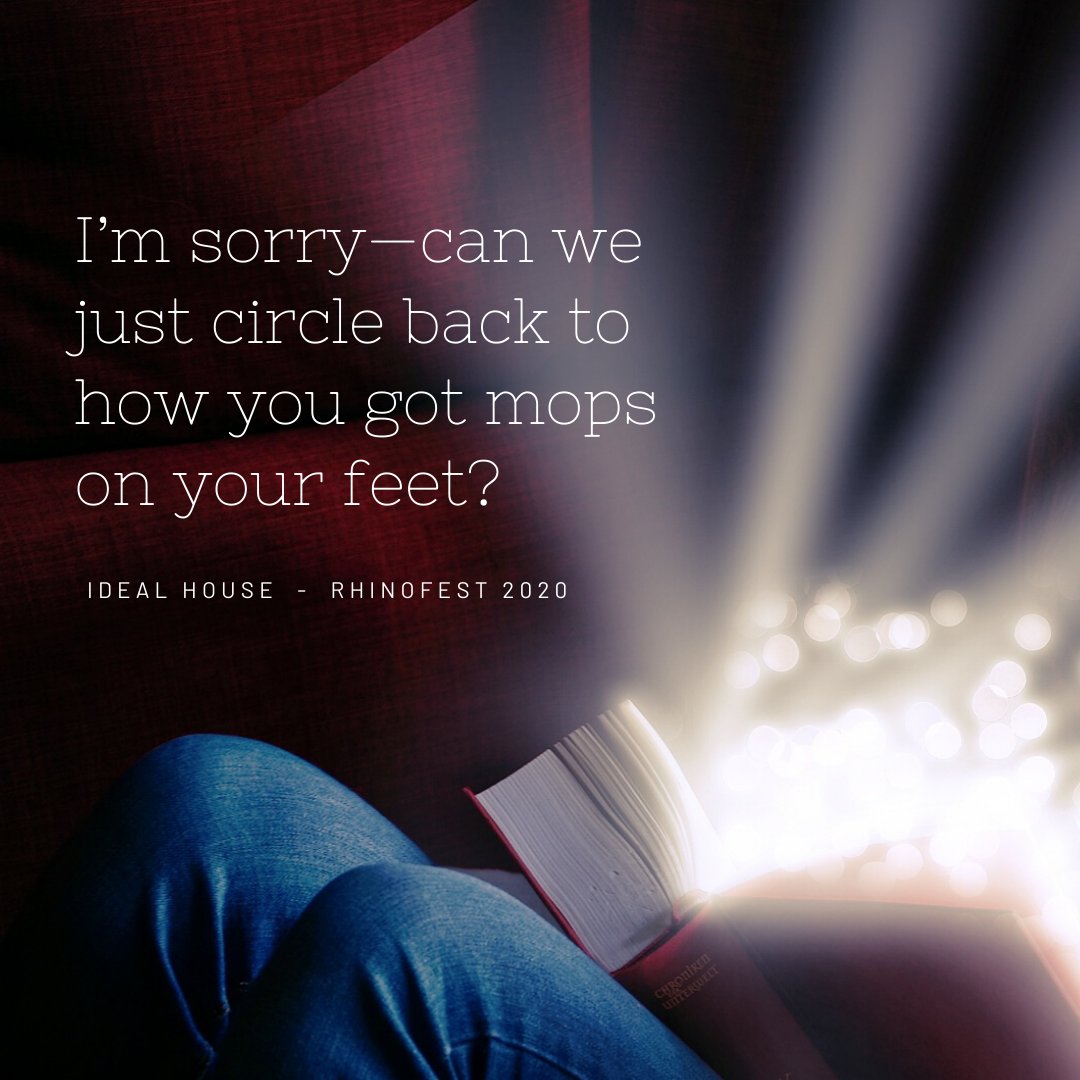 It's Sneak-a-peek-Sunday! Check out this tidbit from IDEAL HOUSE. Three more chances to see us on Thursdays at 9pm through February 20th, Rhinofest 2020! Link in bio.

@rhinofest2020 <a href="/cbwritesplays/">Cara Beth</a> <a href="/rhinofestival/">Rhino Festival</a> #rhinofest2020 #cbwritesplays #idealhouse2020 #playwright #newplays