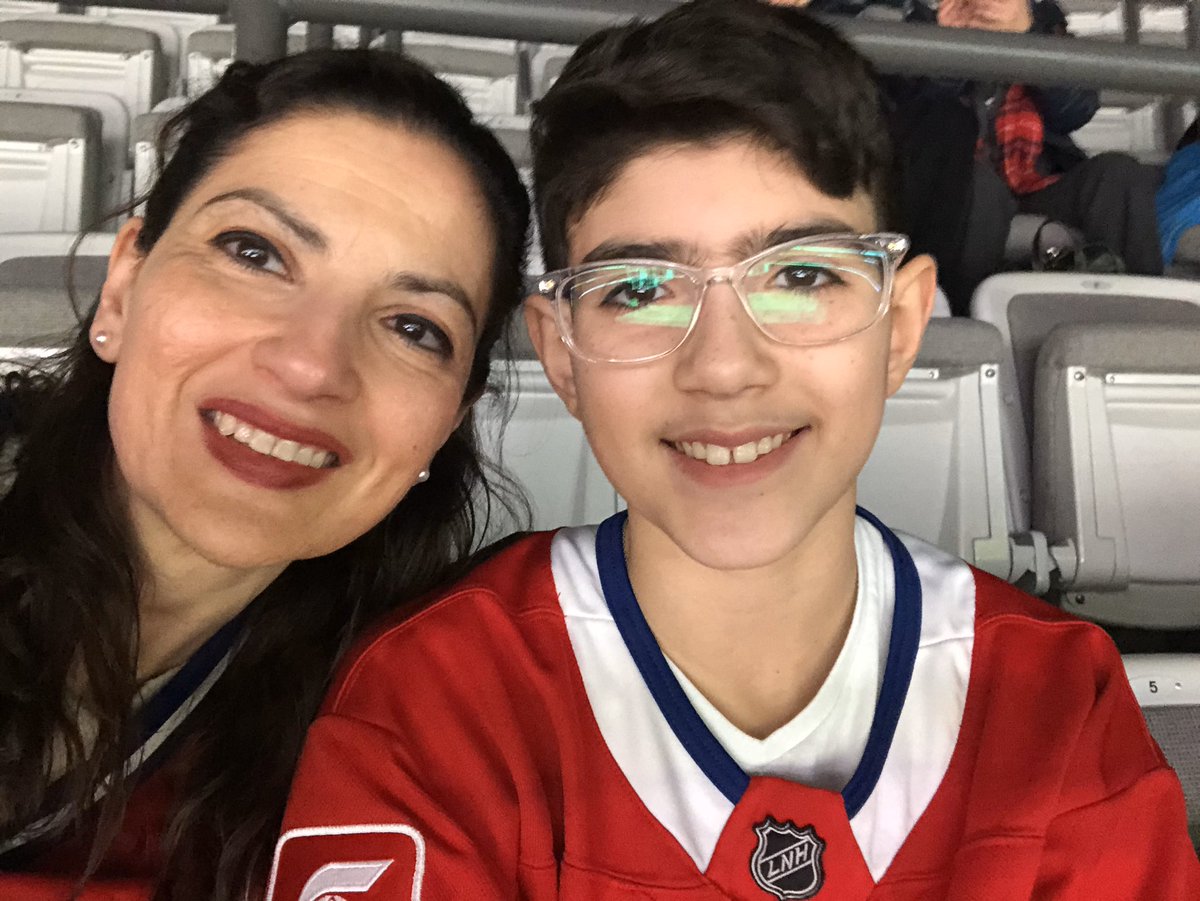 ericbettan's tweet photo. At the game with my birthday boy!  Happy 13th birthday Cedric!  #habselfie #gohabsgo https://t.co/Oo1Ps1JPQk