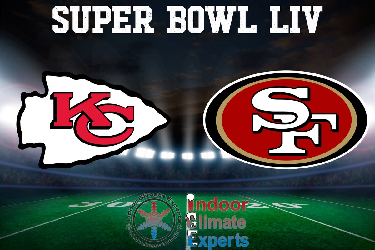 IndoorClimateGA's tweet photo. It’s one of the biggest days of the year! #SUPERBOWLSUNDAY! Who do you think will take home the Lombardi Trophy this year? 

Comment below⬇️
.
.
.
#SBLIV #Chiefs #49ers https://t.co/0zso5LEyyD