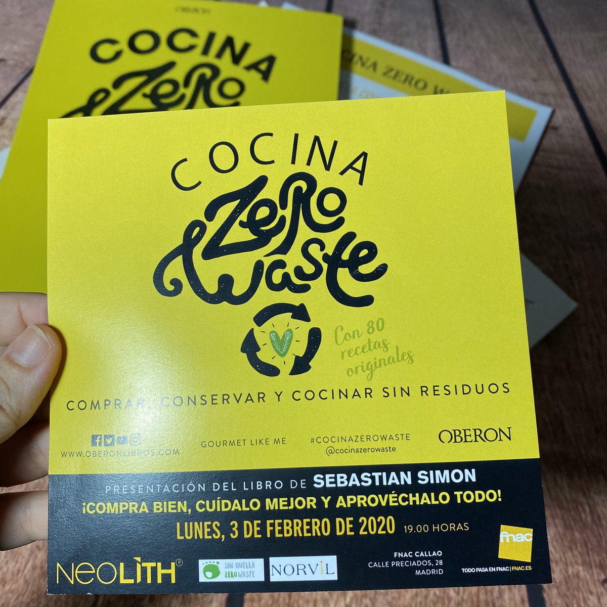 LaCocinaDelSur's tweet photo. No te puedes perder este evento:
Lugar: Fnac Callao @Fnac_ESP 
Hora: 19:00 h.
Fecha: 3 de Febrero 2020
Presentación del libro de Sebastián Simón @gourmetlikeme https://t.co/RvsW0sNz2d