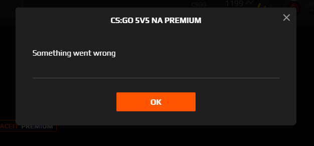 PranitHarekar's tweet photo. @FACEIT NA premium queues not working! 🥺 https://t.co/kqTBUxtmKh