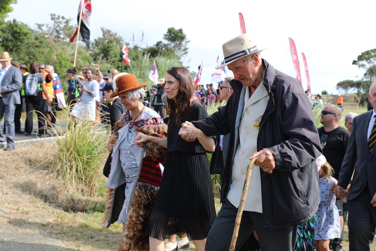 PM Jacinda Ardern was among those who attended the unveiling of the statue.