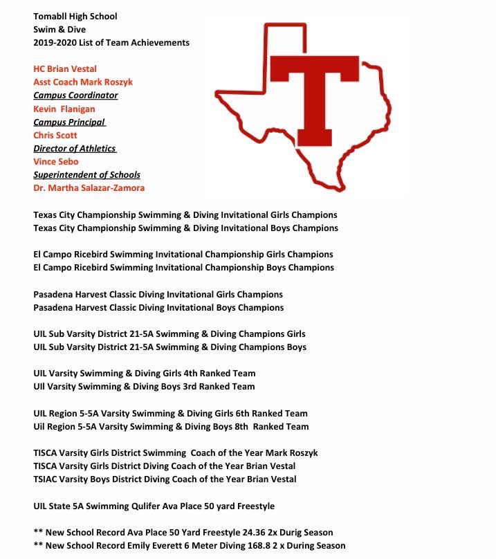 TomballSwimming's tweet photo. We will be celebrating 🥳 all but one last meet tomorrow at The Covenant Creekside at our end of season banquet. Join us for fun! See a list of our achievements this season . @TomballClub @TISD_athletics @TISD_athletics https://t.co/uo7vYndTd2