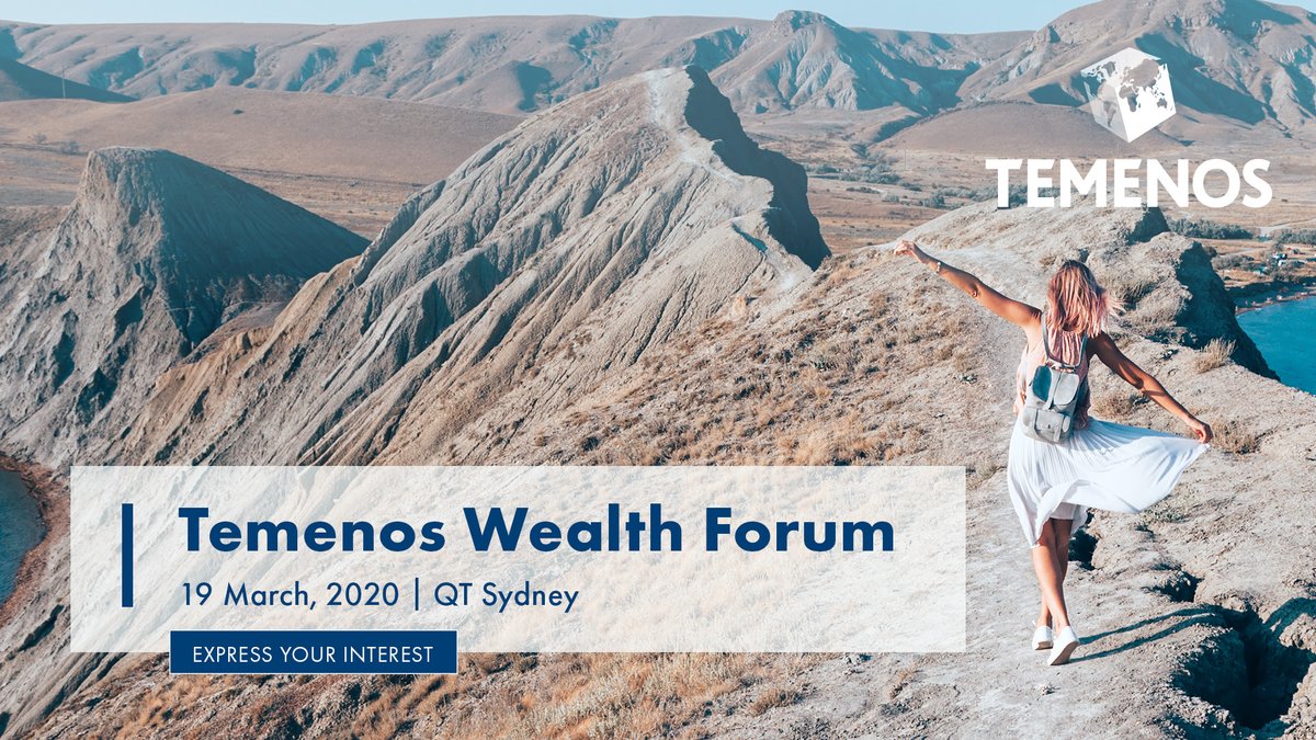 Join us at the Temenos Wealth Forum in Sydney, Australia | 19 March 2020