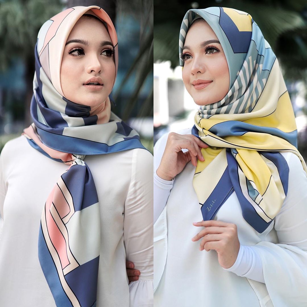 Morning🤗 Sape yg dah beli je tahu betapa onzzz nya koleksi LE Square Scarf ni, senang gilerr nak pakai pepagi pun😇

#pastel #squarescarf