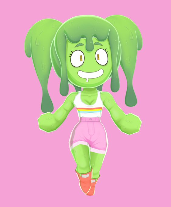 a Slimemantha model I made for @RubberNinja ! go watch his cartoon! https://t.co/wNTPYkdNhK https://t