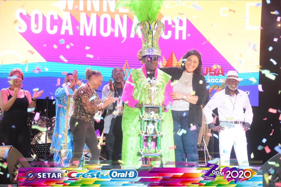SOCA MONARCH (GANADOR): Cantante: “Black Diamond” Titulo: “Cucu Soup”
3936 punto Nomber oficial: Antoni Gario Composicion: Antoni Gario Areglo: Antoni Gario
2do lugar:
Cantante: “T-Money”
Titulo: “Flag Fest”
3772 punto
Nomber oficial: zoomaruba.com/resultado-soca…