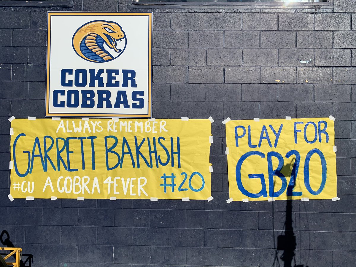 Coker_Cobras's tweet photo. Today we are FAMILY as we honor Garrett Bakhsh
#ACobra4EVER #PlayFor20 #HeartsFullHeadsHigh https://t.co/x53Qxreva5