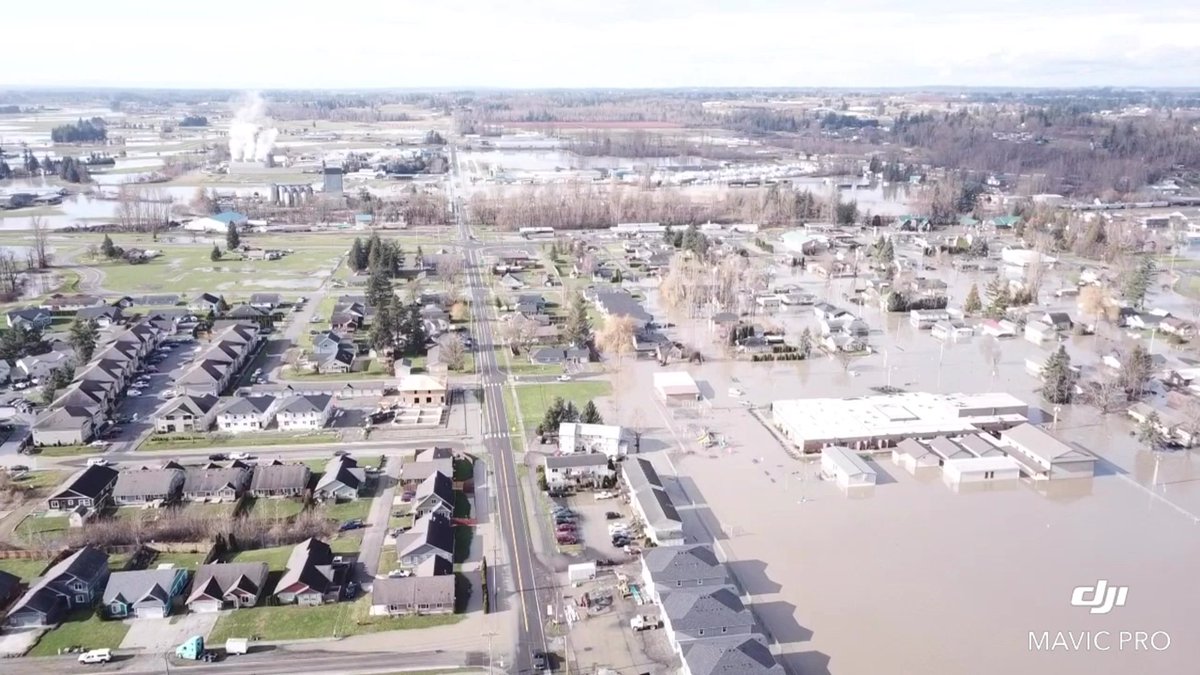 codysharp06's tweet photo. Drone video of the #Sumas flood https://t.co/MQa7xHSSDR https://t.co/TUWodkbO8V