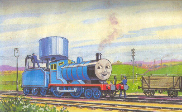 Junctionmalfunk's tweet photo. I, here by declare on this day to be #EdwardAppreciationDay. The first character from the Railway Series books, who we wouldn't have had any toys, or a community based on the show called "Thomas The Tank Engine &amp; Friends". Now, let us appreciate this 75 year old #2 Blue engine. https://t.co/EqX0SKxWTq