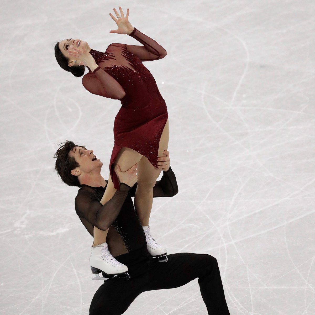 Tessa Virtue et Scott Moir à PyeongChang 2018.