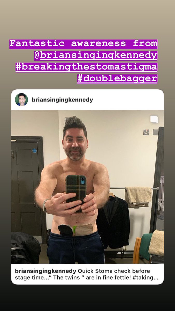 @KennedySinger fantastic awareness #breakingthestomastigma #doublebagger thank you for sharing the twins. Would be great to meet you with some fellow double baggers @rocking2stomas raising some awareness