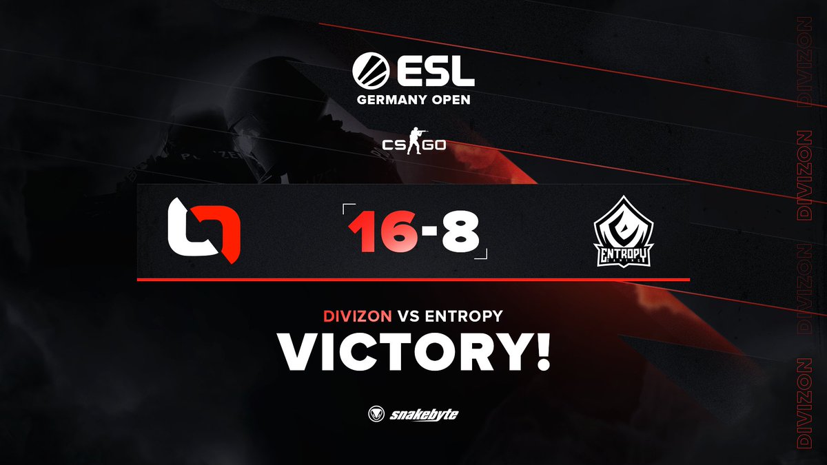 DIVIZONgg's tweet photo. Solid performance from #DIVIZON CS:GO! GGWP @EntropyGamingDE 

de_inferno: [16:08]

#goDIVIZON #ESLGermanyOpen https://t.co/3JF1ftM8Ar