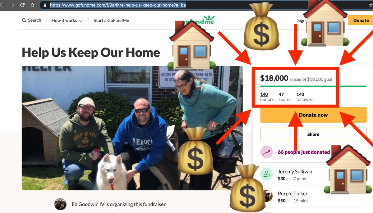 Fillies and gentlecolts: WE HAVE REACHED OUR GOAL! <a href="/SpikeFiremane/">Ed Goodwin 4th</a>'s gofundme is FULLY FUNDED at $18,000! Anything above this is just gravy, &amp; Spike has noted that he'll give any excess to <a href="/StJude/">St. Jude</a>.

The #brony community saved a family's home. Be proud! 

Huge thanks to all donors!