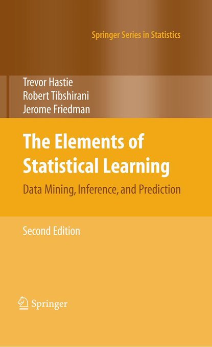#DataScientists Download 2 Free eBooks (PDF):
1)Introduction to Statistical Learning, with Applications in R
2)The Elements of Statistical Learning
👉bit.ly/1llYVcH
————
#abdsc #BigData #DataScience #DataMining #Statistics #MachineLearning #AI #Algorithms #Rstats #Coding