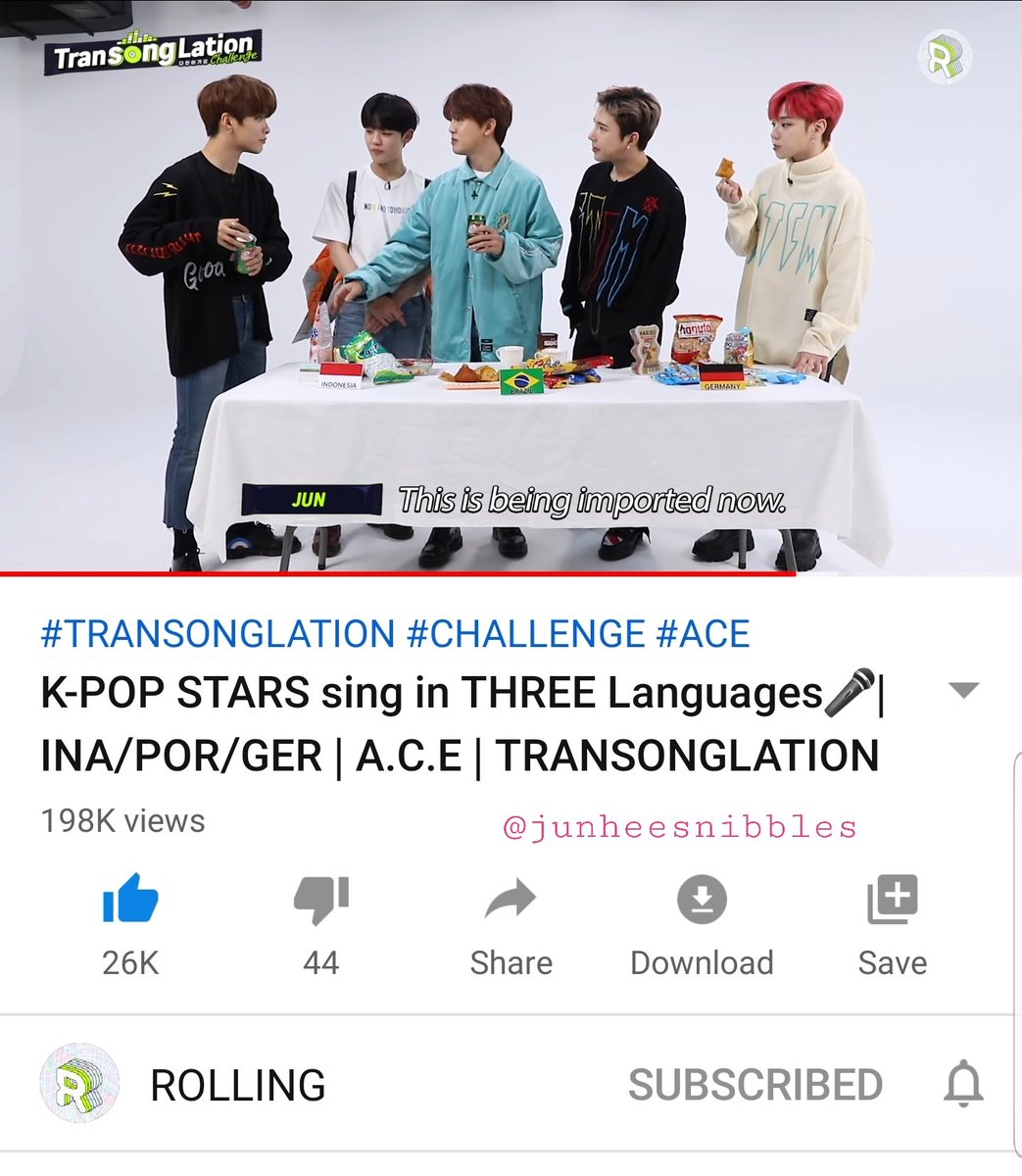 junheesnibbles's tweet photo. @ROLLING_KPOP @official_ACE7 I loved all the videos so much! Some of the funniest parts were when Junhee said Indonesia was importing Donghun's drink from Brazil, when Junhee walked into the wall during the prop room dance, and when Byeongkwan pretended he understood Portuguese 😂
#ROLLINGxACE https://t.co/1Drv6iZiFb