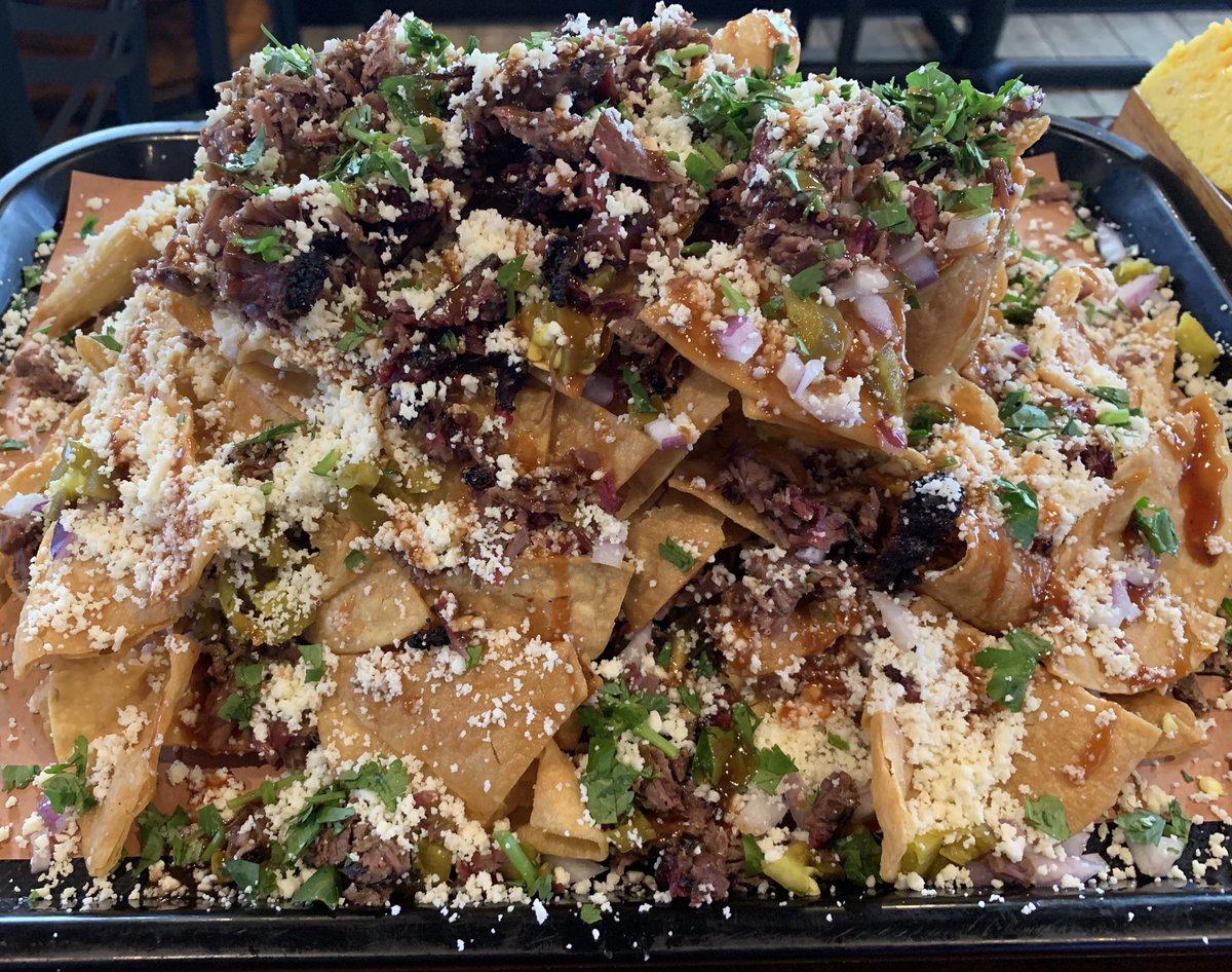 BeefButterBBQ's tweet photo. Shhhh...If you want to watch the game tonight at Beef Butter BBQ, you get a free Beef Butter BBQ Smoked Pulled Pork house made Nachos with purchase of your meal. https://t.co/QD8RIIATLO