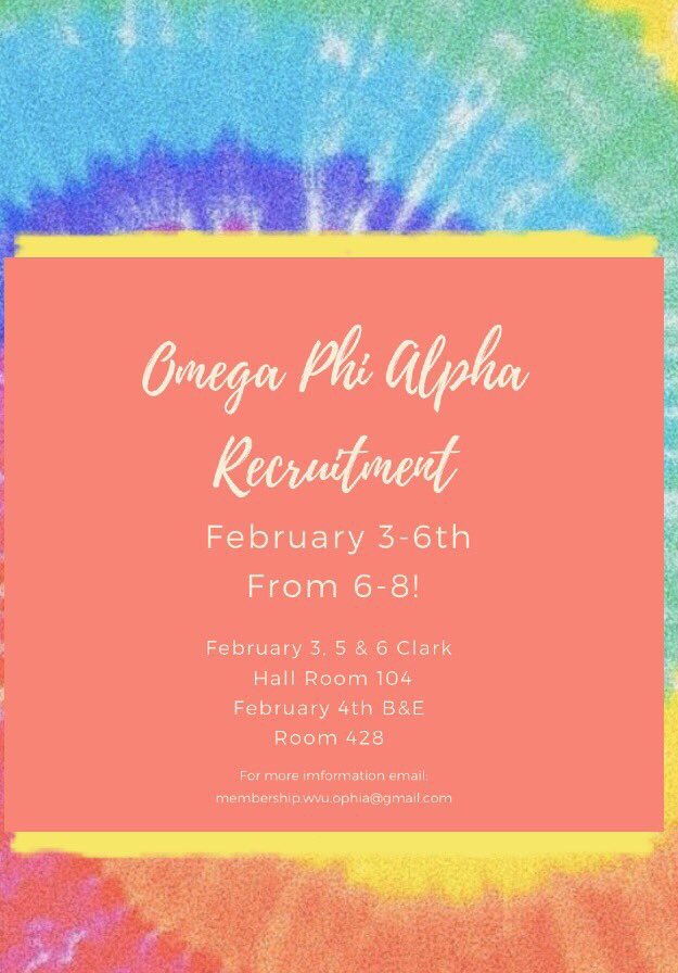 Recruitment is finally here! 🤩 We can’t wait to meet everyone tomorrow @ 6pm! 💛