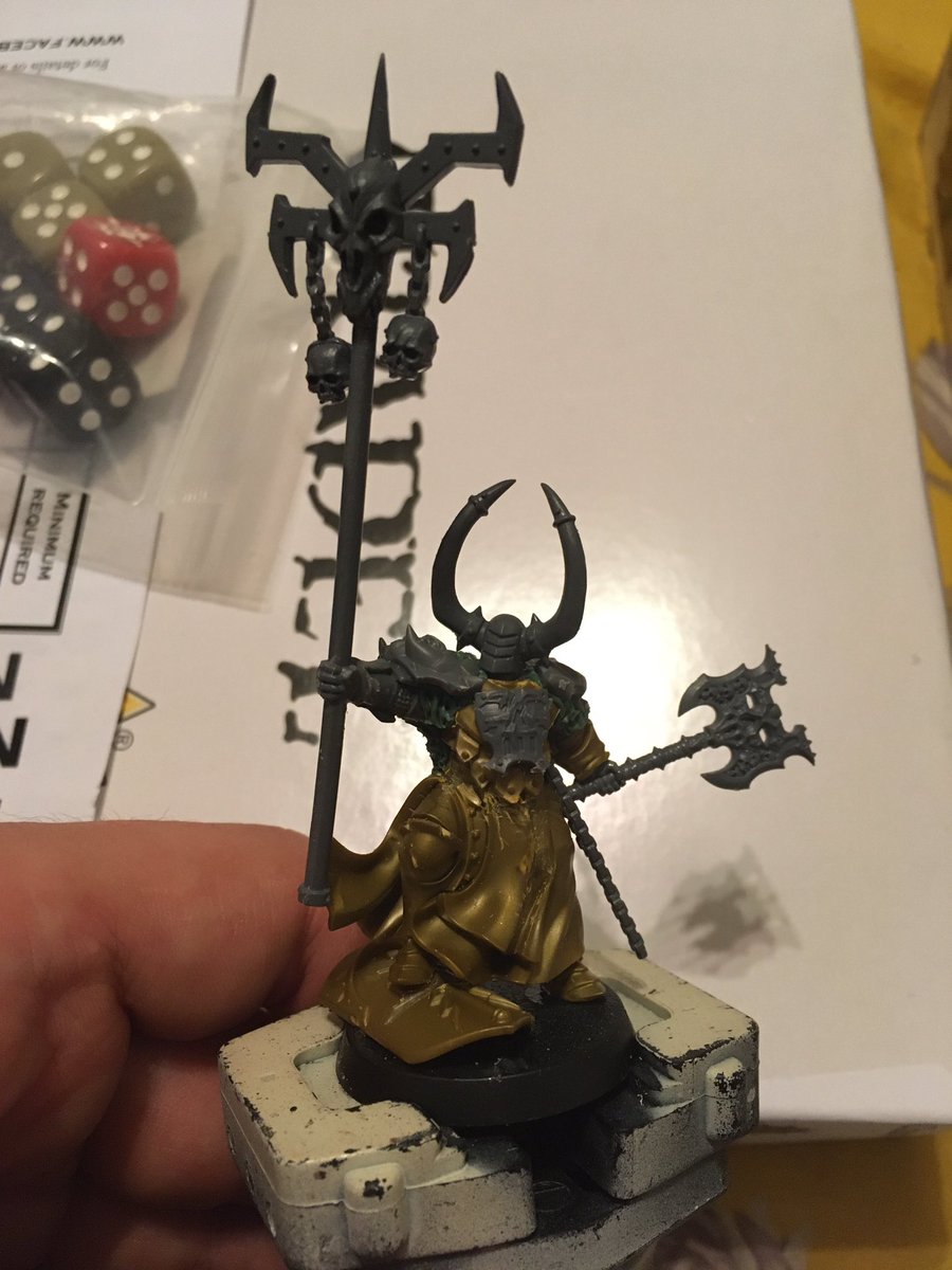 AosjamieB's tweet photo. Chaos chosen ready to step into warcry and my slaves to darkness army . #AOS #warhammer #slavestodarkness #Warmongers https://t.co/Nv5vZ8oOH5