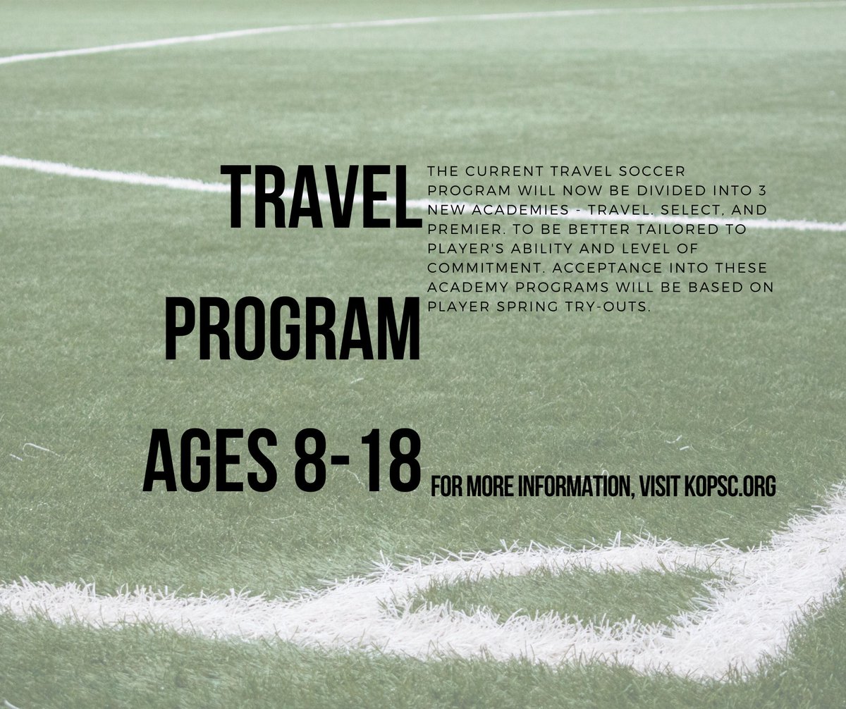 KingofPrussiaS1's tweet photo. KOPSC announced a finely tuned travel program that will meet individual players right were they are!  Try outs happen in May - register at https://t.co/1QjDkd6WfX @UMTownship @UMBoysSoccer @UpperMerionSD #pathwaymodel https://t.co/KPD1NCYthc