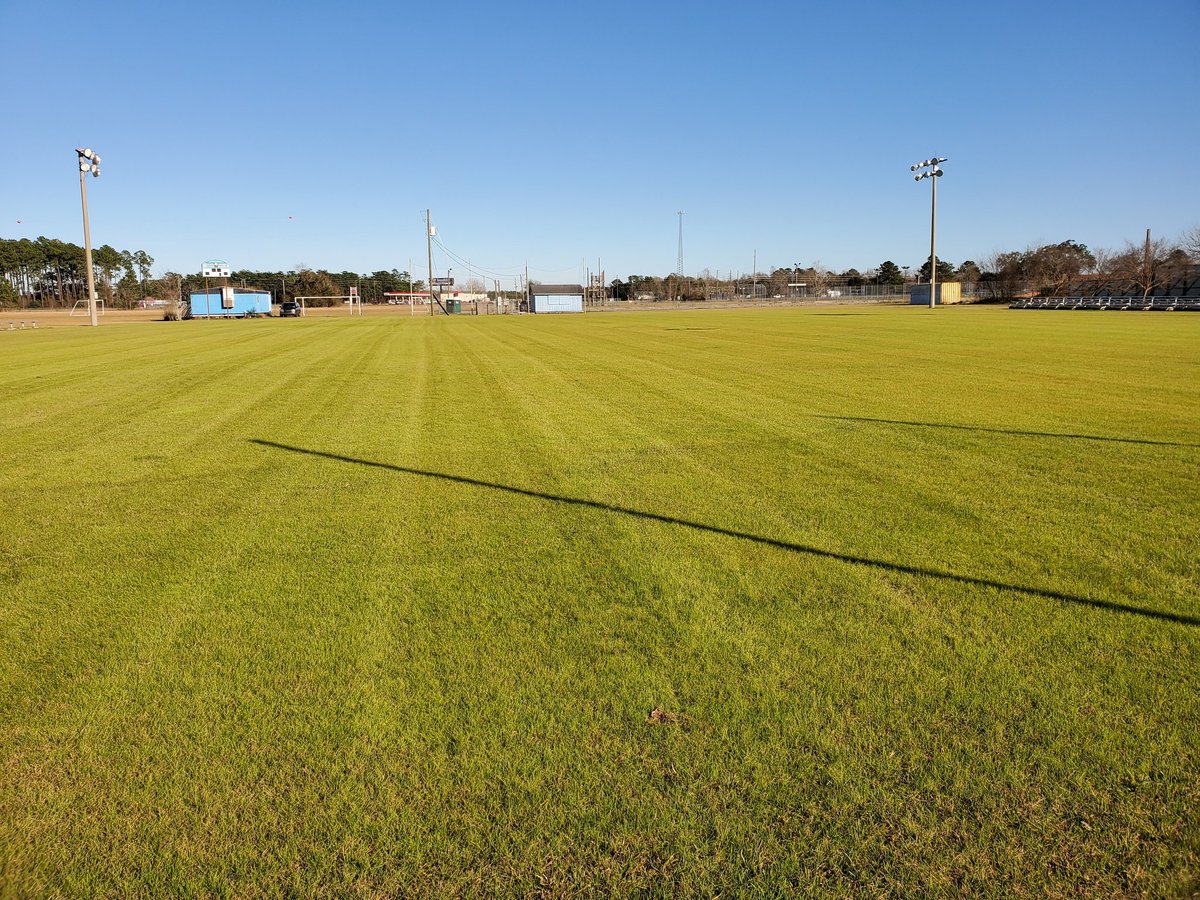 Shoutout to <a href="/BryantCTC/">Bryant Career Tech</a> and @zwc1312  for helping with the grass on our soccer field @MGM_Academy <a href="/MGMAthletics/">MGM Athletics</a>. Looks great!