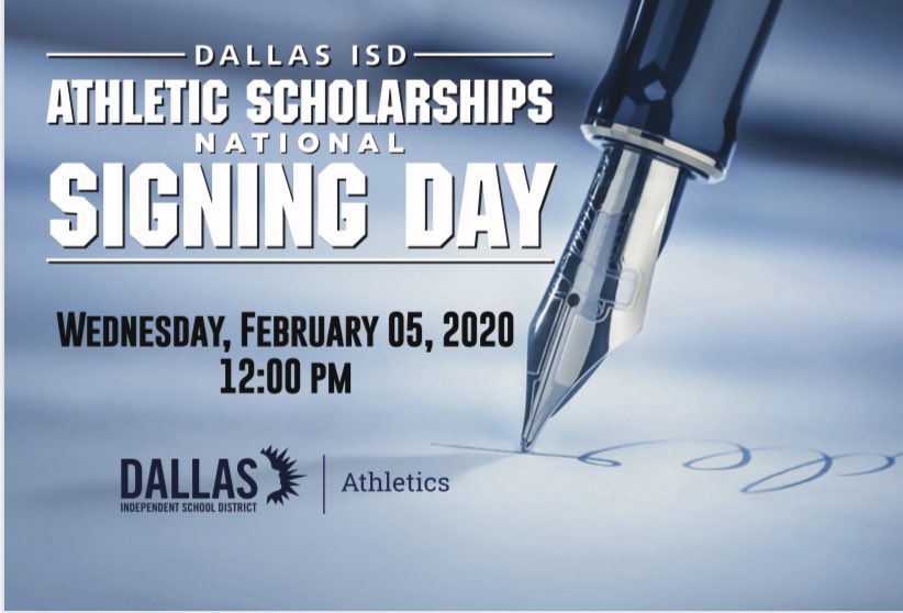 coach_traylor's tweet photo. Signing Day at South Oak Cliff HS will be held at 9:30 at Alumni Center. Immediately following will be a  family and friends reception and photo shoot. All students-athletes will make there way to Ellis Davis (Kincaide) for the Dallas ISD Signing Day Ceremony! https://t.co/6gIB6URIDZ