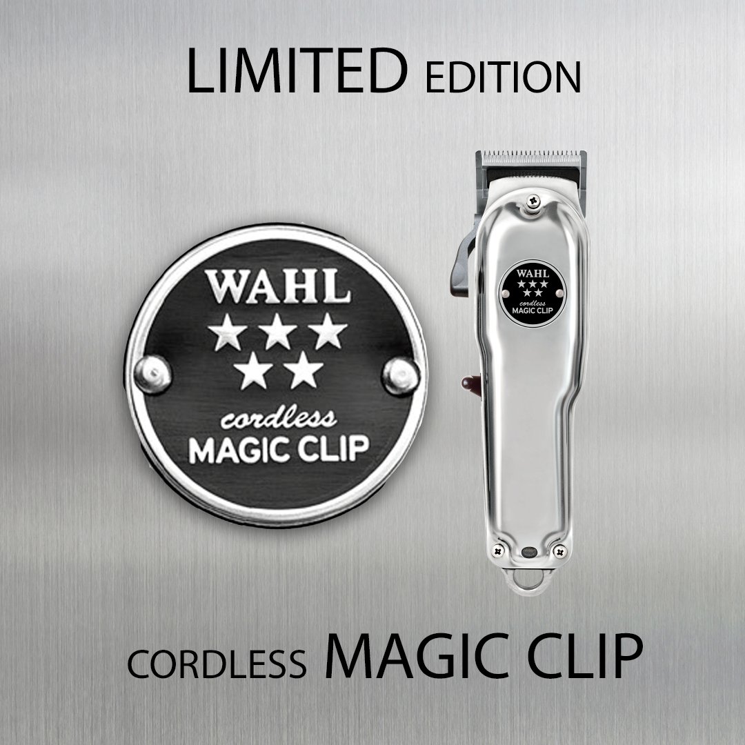 WAHLspain's tweet photo. Toda la calidad del modelo #MagicClipCordless ahora con toda la esencia del diseño vintage y las sensaciones de la carcasa metálica ¡¡EDICIÓN LIMITADA!!.
#magicclipcordless #fadecut #wahlproducts #barberia #barber #barbershop #oldschool #barberlife #clippers #trimmers #barber https://t.co/EYqHkXklnK