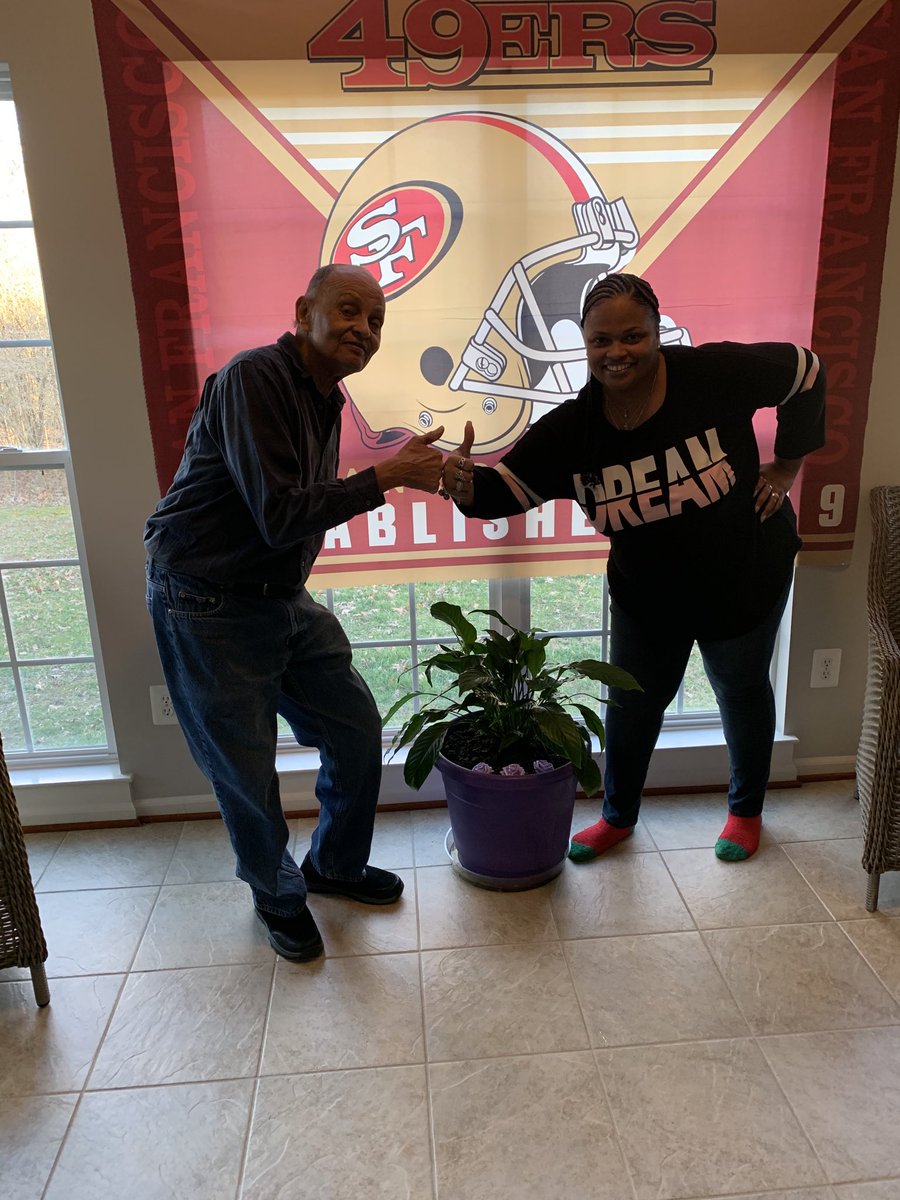 Mickey, Dee and Trenton Stinson are all in for this super bowl!! #Go49ers #Faithful